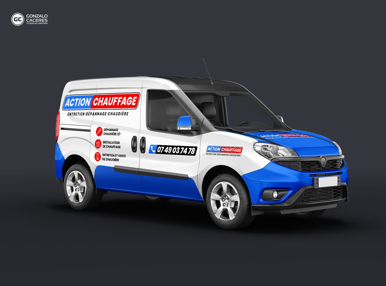 Action Chauffage - Branding - Web : actionchauffage.fr © Gonzalo CACERES - Studio Design